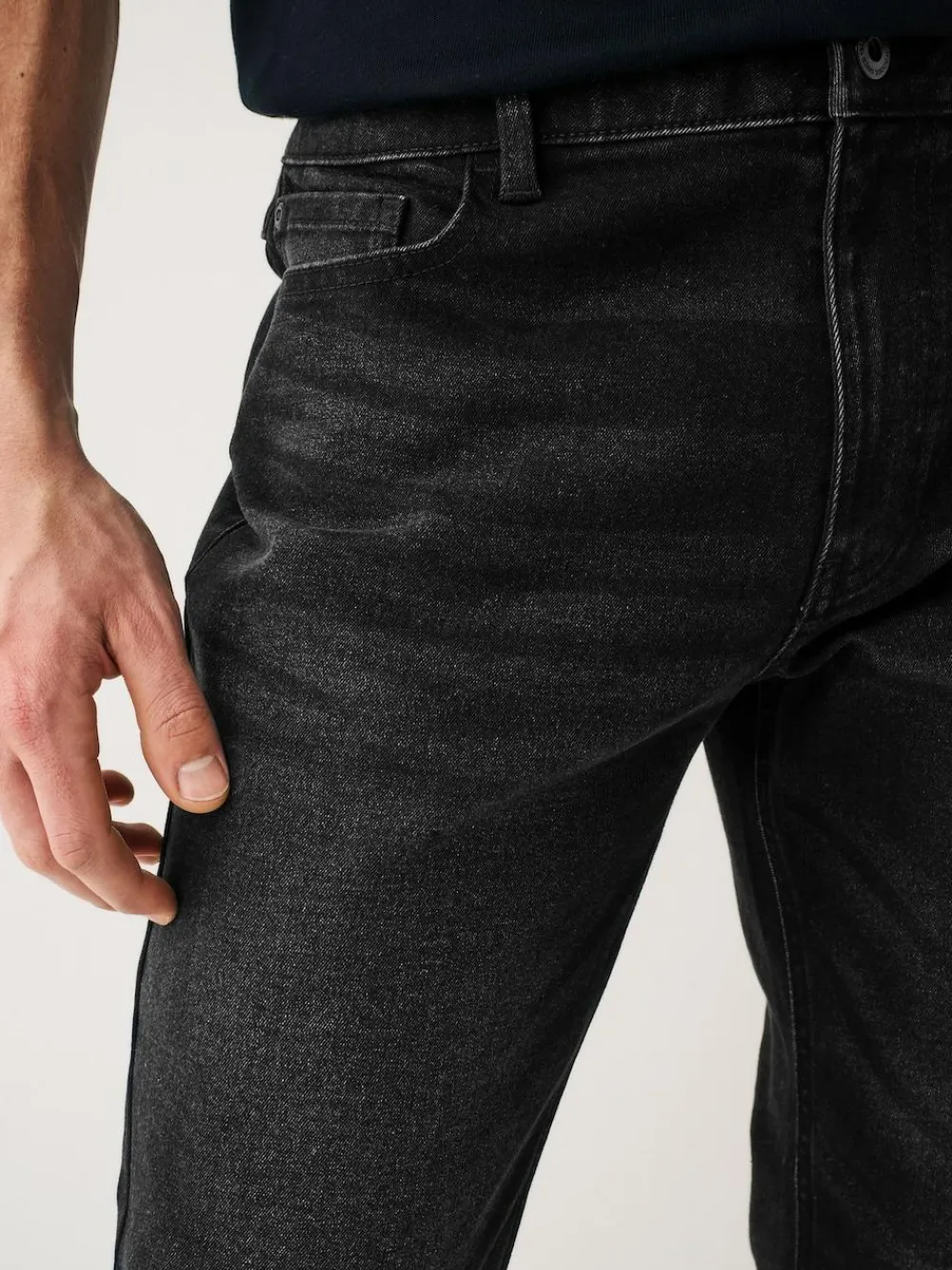 Next Black Slim Fit Essential Stretch Jeans