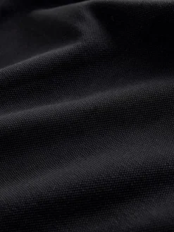 Best Next Slim Fit Long Sleeve Pique Polo Shirt Black