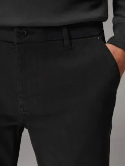 Hot Next Slim Fit Motionflex Chino Trousers Black