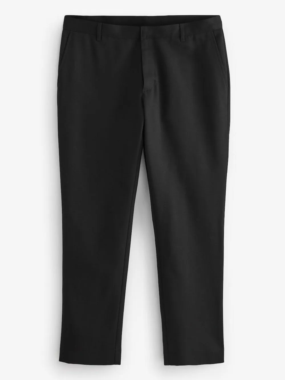 Online Next Slim Fit Plain Front Smart Trousers 2 Pack Black