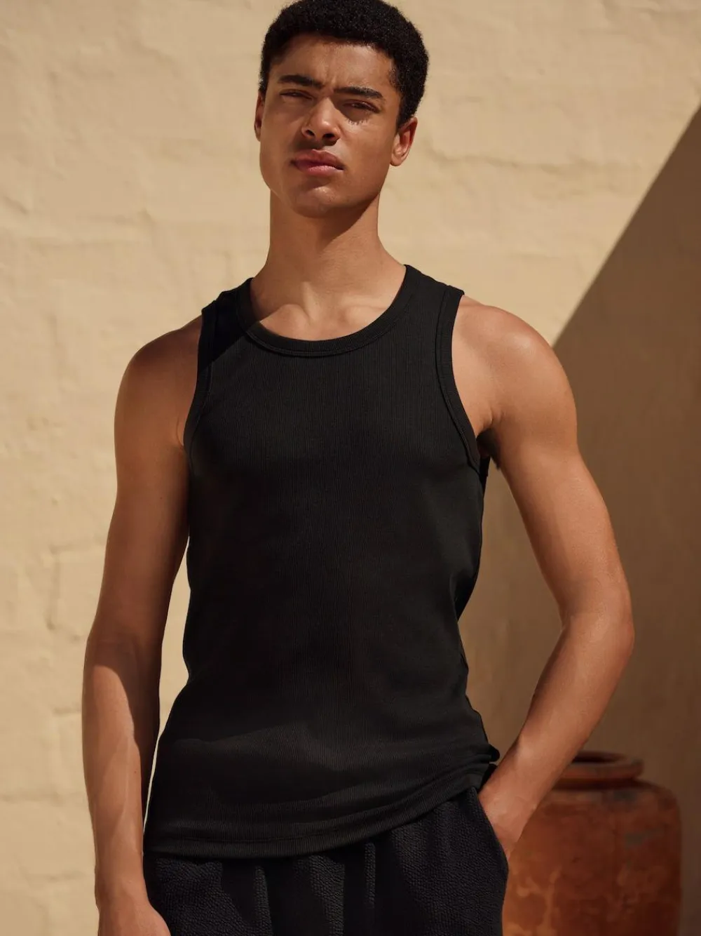 Next Slim Fit Ribbed Vest^ Underwear|Underwear