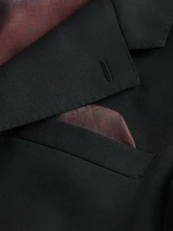 Next Slim Fit Signature Nova Fides 100% Italian Wool Suit Jacket^ Blazers & Formal Jackets|Black Suits