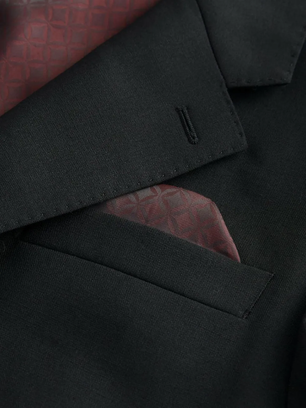 Next Slim Fit Signature Nova Fides 100% Italian Wool Suit Jacket^ Blazers & Formal Jackets|Black Suits