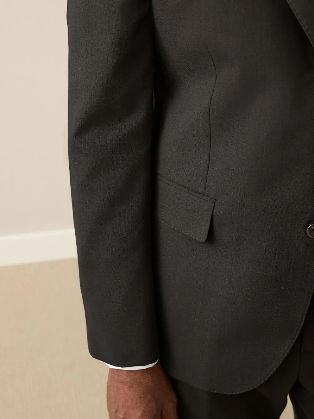 Next Slim Fit Signature Nova Fides 100% Italian Wool Suit Jacket^ Blazers & Formal Jackets|Black Suits