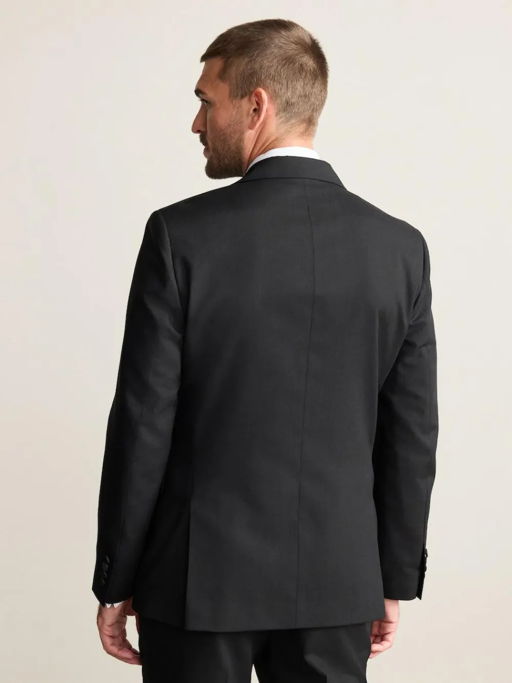 Next Black Slim Fit Signature Nova Fides 100% Italian Wool Tuxedo Suit Jacket^ Black Suits|Suits & Tuxedos