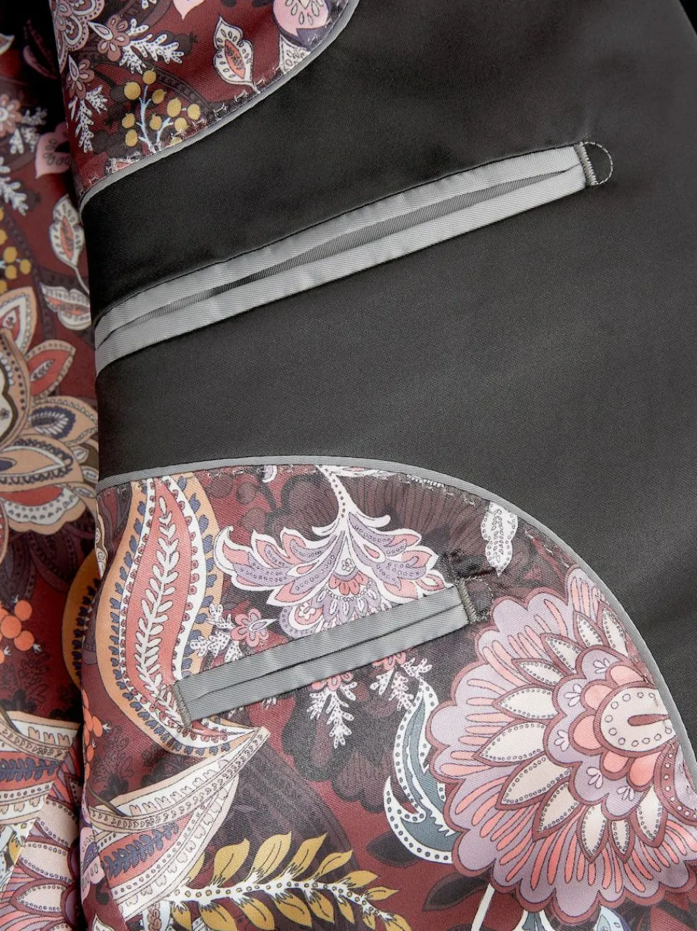 Next Slim Fit Signature Pontoglio Italian Velvet Blazer Black