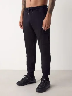 Next Slim Fit Slim Fit Brushback Heavyweight Cargo Joggers^ Joggers|Joggers