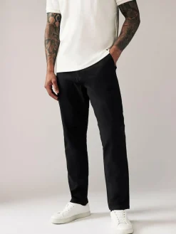 Next Black Slim Fit Stretch Chinos Trousers^ Pants & Chinos|Nightwear