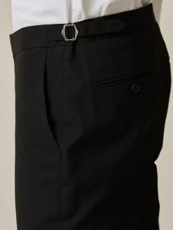 Next Black Slim Fit Suit Trousers With Side Adjuster^ Pants & Chinos|Occasionwear
