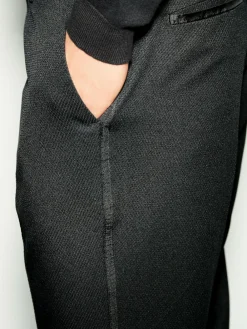 Clearance Next Black Slim Fit Tape Detail Textured Tuxedo Trousers