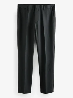 Clearance Next Black Slim Fit Tape Detail Textured Tuxedo Trousers