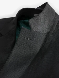 Next Black Slim Fit Textured Suit Jacket^ Blazers & Formal Jackets|Black Suits