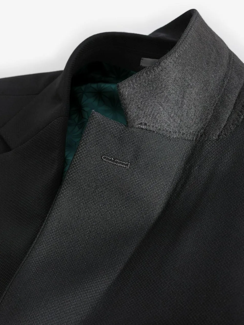 Next Black Slim Fit Textured Suit Jacket^ Blazers & Formal Jackets|Black Suits