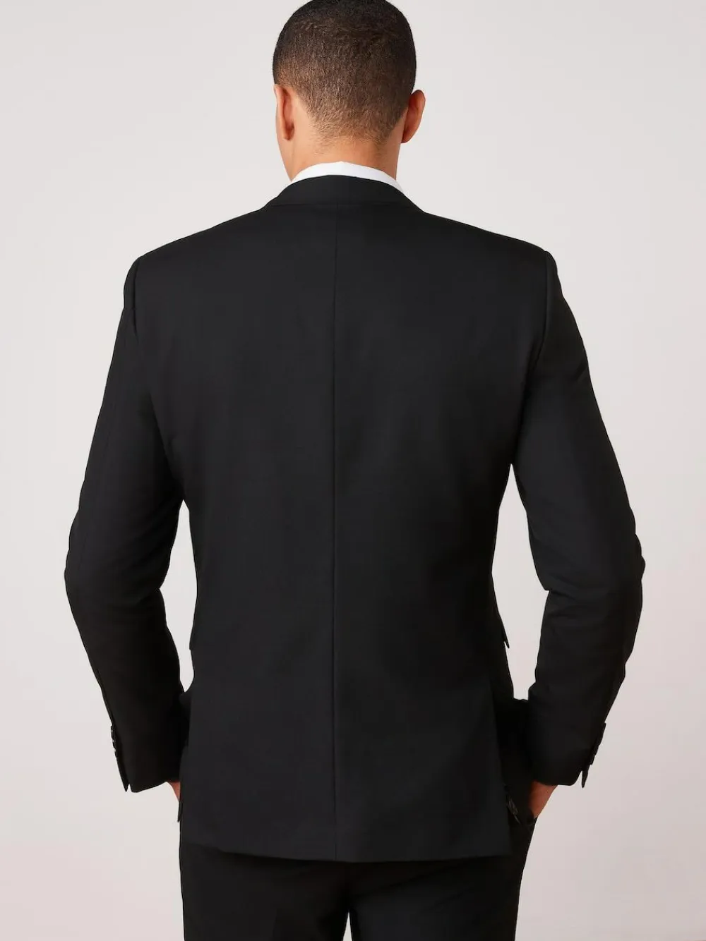 Clearance Next Slim Fit Two Button Suit Jacket Black