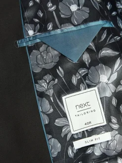 Clearance Next Slim Fit Two Button Suit Jacket Black