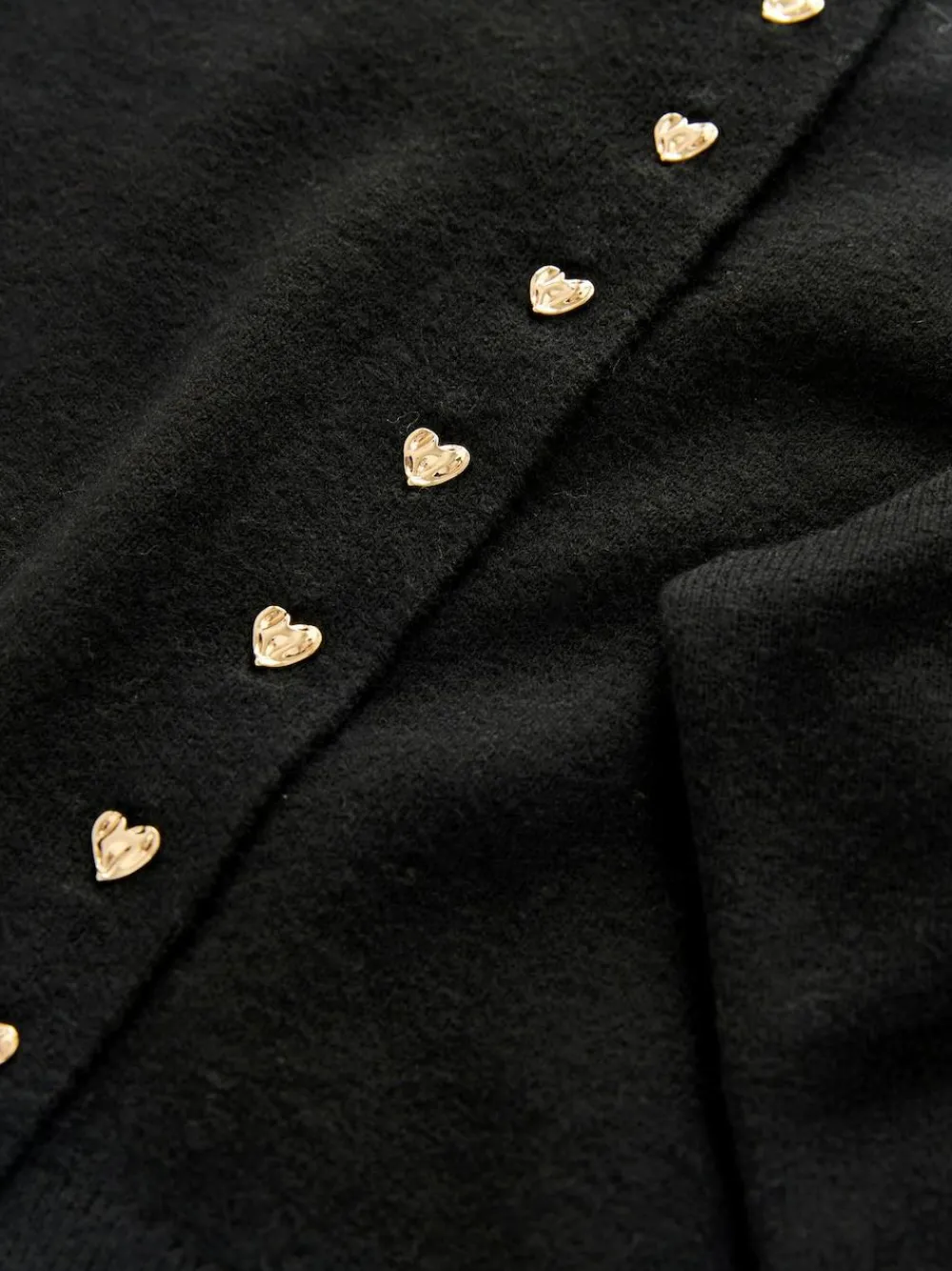 Outlet Next Black Slim Supersoft Crew Neck Cardigan with Wool