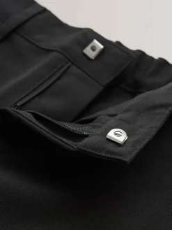 Outlet Next Slim Waist Straight Leg School Trousers (3-17yrs) Black