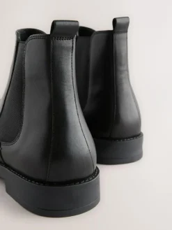 Next Black Smart Leather Chelsea Boots^ Boots|Boots