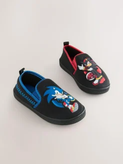 New Next Black Sonic Cupsole Slippers