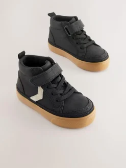 Next Standard Fit (F) Elastic Lace Touch Fastening Chevron Boots^BOY Sneakers|Sneakers