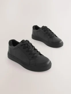 Next Black Standard Fit (F) Lace Up School Shoes^BOY School Shoes|Boys Shoes
