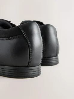 Next Black Standard Fit (F) Lace-Up Leather School Shoes^BOY School Shoes|Boys Shoes