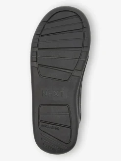 Next Black Standard Fit (F) Lace-Up School Trainers^BOY School Shoes|Boys Shoes