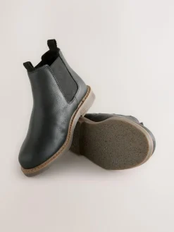 Hot Next Standard Fit (F) Leather Chelsea Boots Black