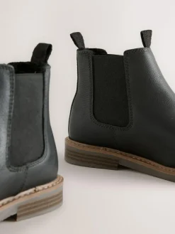 Hot Next Standard Fit (F) Leather Chelsea Boots Black