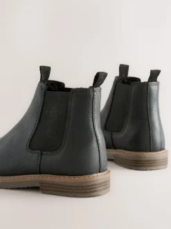 Hot Next Standard Fit (F) Leather Chelsea Boots Black