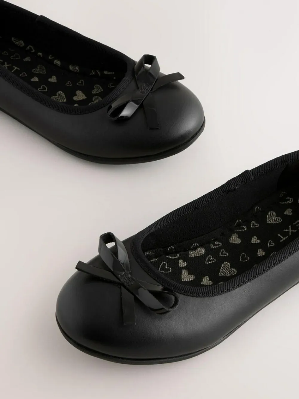Next Standard Fit (F) Leather Ballerina School Shoes^ Shoes