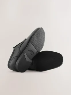 Next Black Standard Fit (F) School Leather Lace-Up Shoes^BOY School Shoes|Boys Shoes