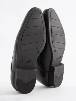 Next Black Standard Fit (F) School Leather Lace Up Shoes^BOY School Shoes|Boys Shoes