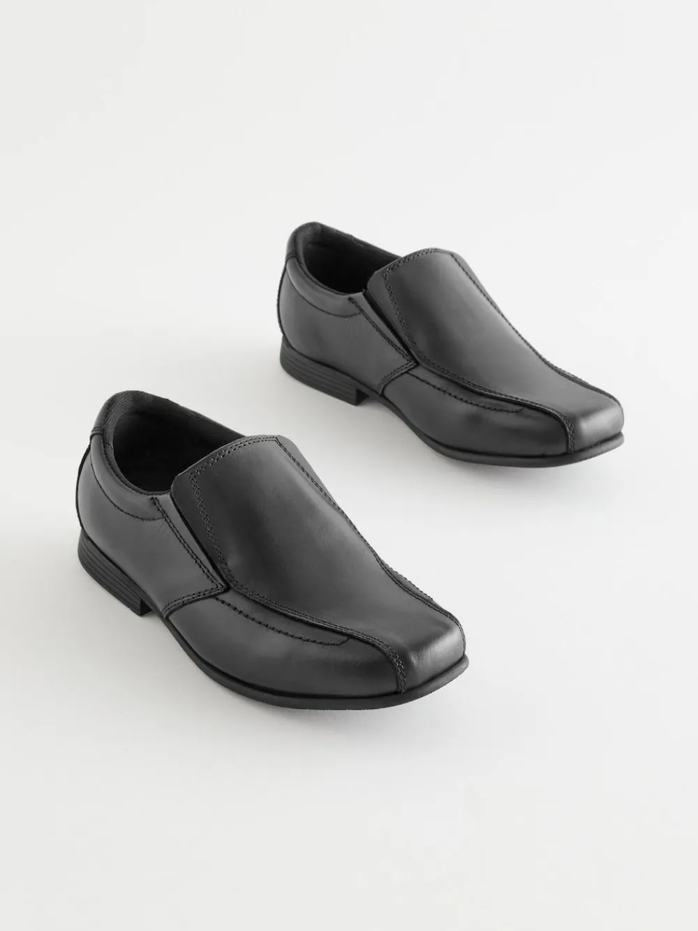 Sale Next Black Standard Fit (F) School Leather Loafers
