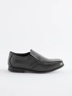 Sale Next Black Standard Fit (F) School Leather Loafers