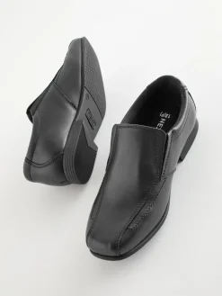 Sale Next Black Standard Fit (F) School Leather Loafers