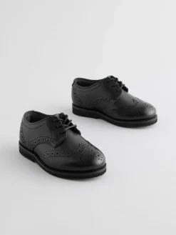 Next Standard Fit (F) Smart Leather Brogue Shoes^BOY Shoes|School Shoes