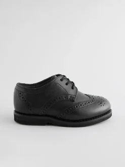 Next Standard Fit (F) Smart Leather Brogue Shoes^BOY Shoes|School Shoes