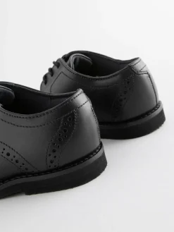 Next Standard Fit (F) Smart Leather Brogue Shoes^BOY Shoes|School Shoes