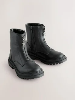 Next Standard Fit (F) Zip Front Ankle Boots^ Boots|Boots & Wellies