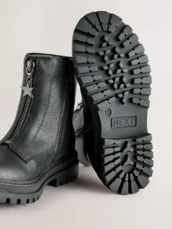 Next Standard Fit (F) Zip Front Ankle Boots^ Boots|Boots & Wellies