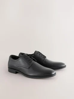 Next Standard Fit Leather Plain Derby Shoes^ Shoes|Occasionwear