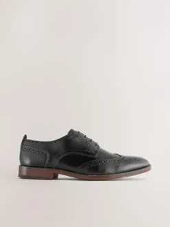 Next Standard Fit Leather Contrast Sole Brogue Shoes^ Shoes|Occasionwear