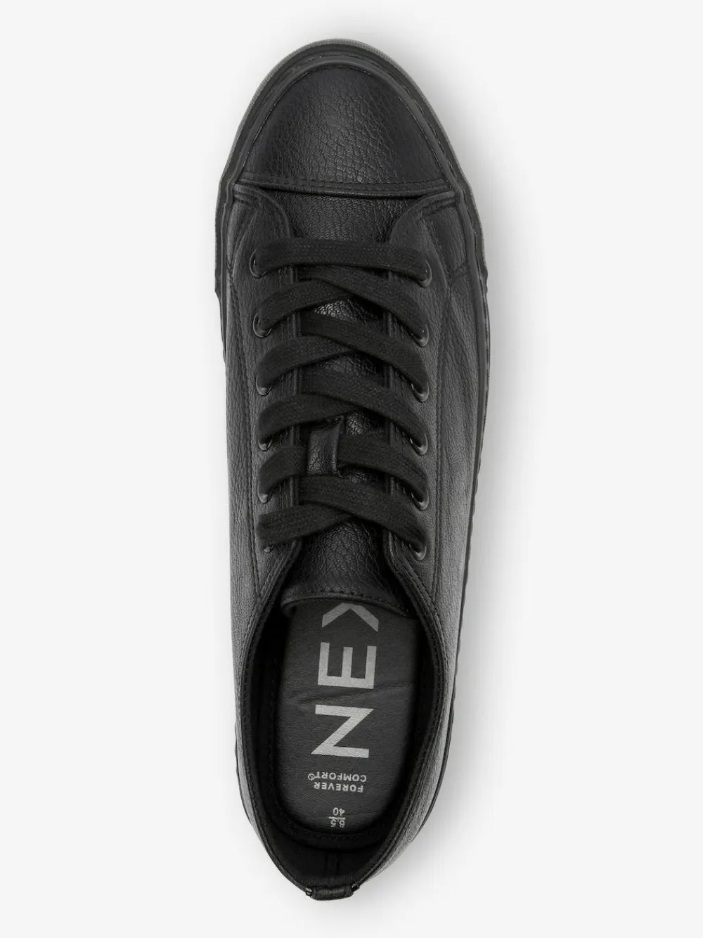 Sale Next Standard Fit Patent Baseball Trainers Black