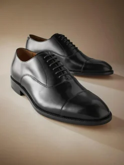 Next Standard Fit Signature Leather Sole Oxford Toe Cap Shoes^ Shoes