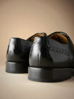 Next Standard Fit Signature Italian Leather Wingcap Brogue Shoes^ Shoes|Occasionwear