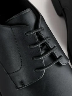 Best Next Standard Fit Slim Square Derby Shoes Black