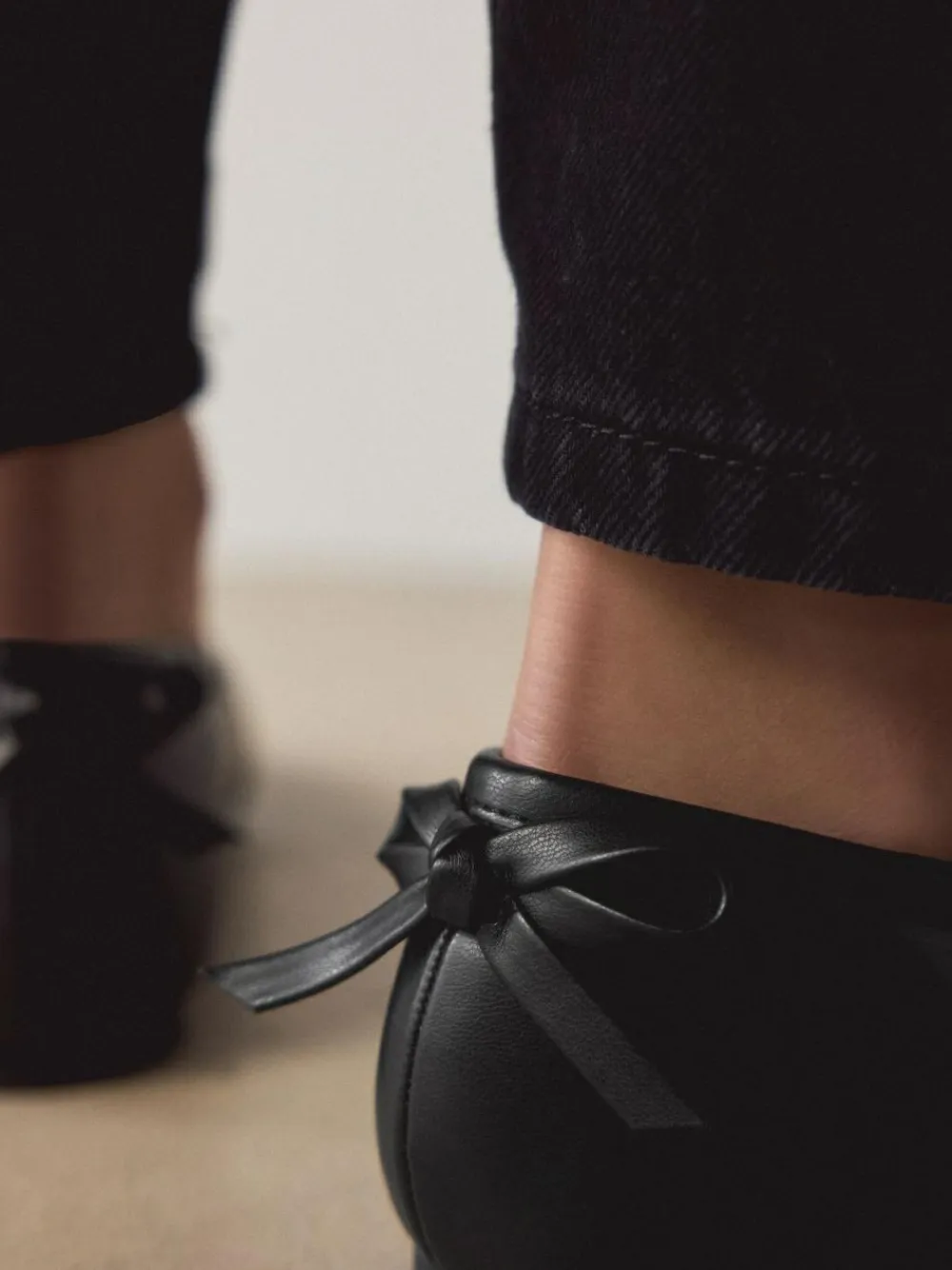 Hot Next Standard/Wide Fit Ballerina Shoes Black