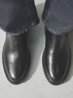 Clearance Next Standard/Wide Fit Buckled Chelsea Boots Black