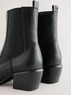 Next Standard/Wide Fit Chelsea Style Western Cowboy Boots^Women Wide Fit & Extra Wide Fit|Boots & Wellies